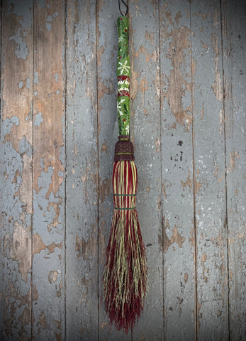 Hand Painted Yule Besom