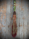 Hand Painted Yule Besom