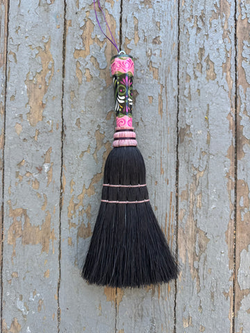 Floral - Hand Painted Altar Broom