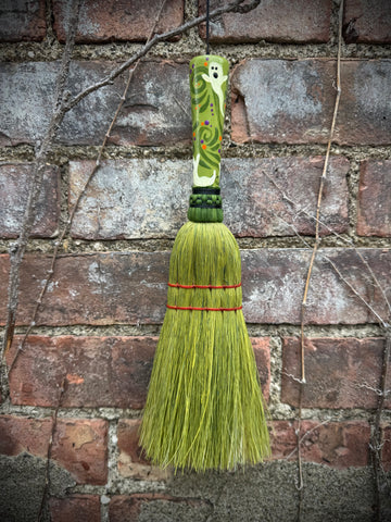 Little Ghosts - Hand Painted Mini Broom