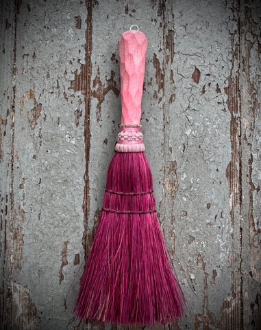 Peony - Hand Painted Altar Broom