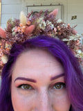 Golden Blush Flower Crown