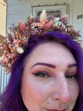 Golden Blush Flower Crown