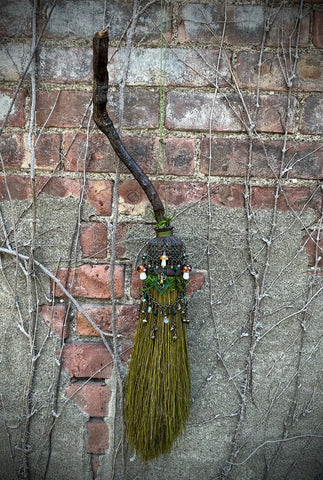 On the Forest Floor - Beaded Besom